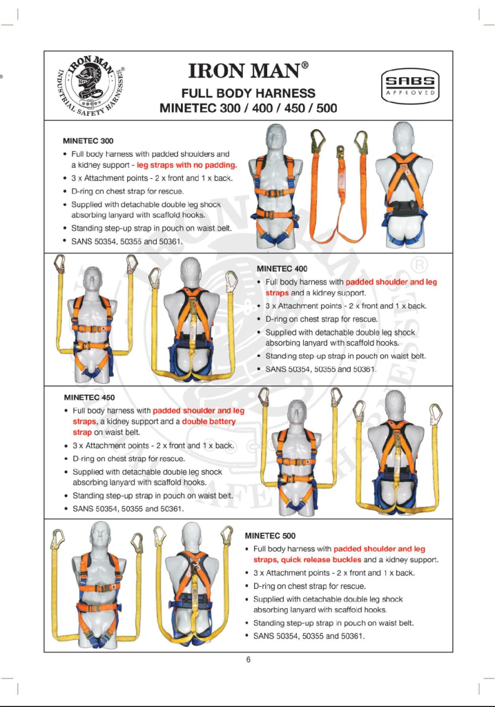 FULL BOBY HARNESS MINETEC